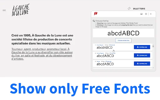 Font Identifier by WhatFontIs ڈاؤن لوڈ کریں – کسی بھی ویب سائٹ سے فونٹس پہچانیں - Screenshot 3