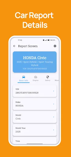 VIN Code Scanner ڈاؤن لوڈ کریں – کار کی تفصیلات اور ہسٹری رپورٹ - Screenshot 3