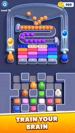 Color Beads Drop ڈاؤن لوڈ کریں – رنگین پزل گیم مفت - Screenshot 1