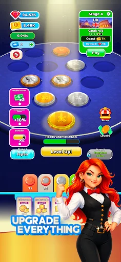 Idle Coin Flip: Clicker ڈاؤن لوڈ کریں – مفت سکے کمانے والی گیم - Screenshot 5