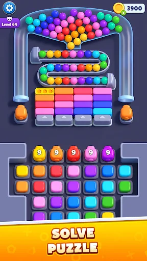 Color Beads Drop ڈاؤن لوڈ کریں – رنگین پزل گیم مفت - Screenshot 4