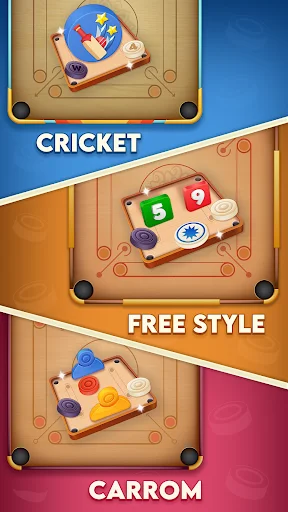 Carrom Cricket ڈاؤن لوڈ کریں – بہترین کیرم اور ڈسک پول گیم - Screenshot 2