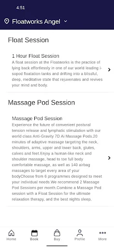 Floatworks Floating Therapy ایپ ڈاؤن لوڈ کریں – آن لائن بکنگ - Screenshot 2
