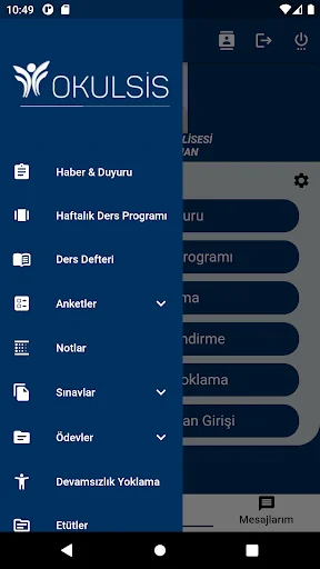 Okulsis Mobil ڈاؤن لوڈ کریں – اسکول مینجمنٹ ایپ 3.0.32 - Screenshot 2