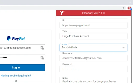 Pleasant Password Server Auto-Filler ڈاؤن لوڈ کریں – محفوظ پاس ورڈ مینجمنٹ - Screenshot 1