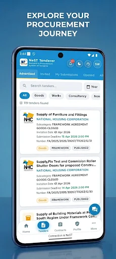 NeST Tenderer ڈاؤن لوڈ کریں – خریداری اور ٹینڈرنگ کا بہترین حل - Screenshot 7