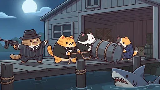 Cat Mafia : Idle Tycoon Games ڈاؤن لوڈ کریں – بلیوں کا شاندار بزنس گیم - Screenshot 14