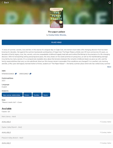 Weber County Library ڈاؤن لوڈ کریں – کتابوں تک رسائی حاصل کریں - Screenshot 13