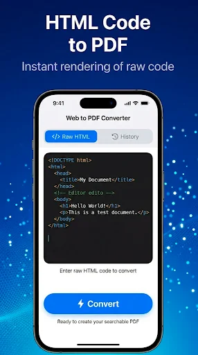 HTML to PDF – Web Converter ڈاؤن لوڈ کریں – محفوظ اور تیز پی ڈی ایف کنورٹر - Screenshot 2