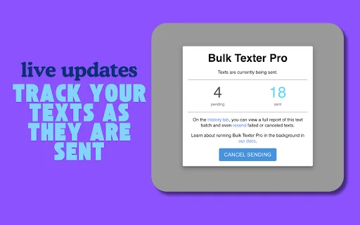 Bulk Texter Pro ڈاؤن لوڈ کریں – بلک ٹیکسٹنگ کے لیے بہترین ٹول - Screenshot 4