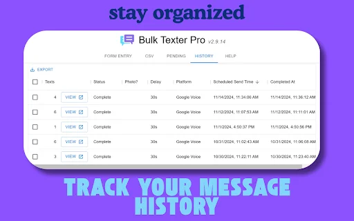 Bulk Texter Pro ڈاؤن لوڈ کریں – بلک ٹیکسٹنگ کے لیے بہترین ٹول - Screenshot 2