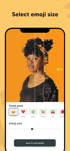 Emoji photo Mosaic ایپ ڈاؤن لوڈ کریں – اپنی تصاویر کو فن میں بدلیں - Screenshot 3