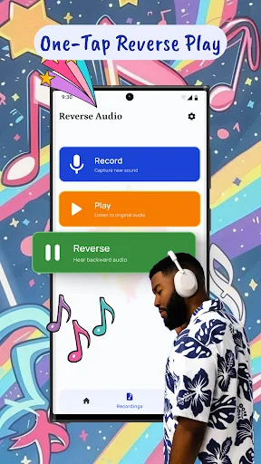 Reverse Audio ایپ ڈاؤن لوڈ کریں – الٹی آواز اور فن چلنج - Screenshot 3