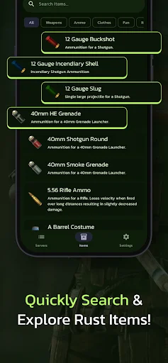 RustHub ڈاؤن لوڈ کریں – Rust سرورز اور آئٹمز کے لیے بہترین ٹول - Screenshot 4