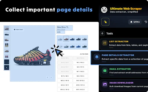 Ultimate Web Scraper ڈاؤن لوڈ کریں – ڈیٹا نکالنے کا بہترین ٹول - Screenshot 3