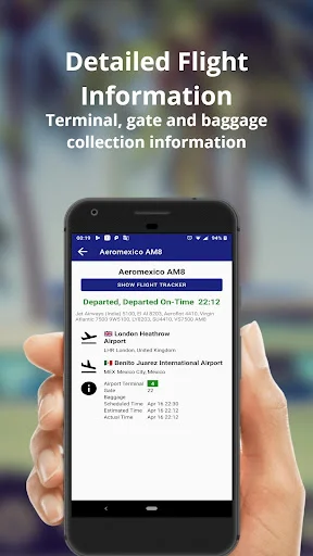 Detroit Metro Airport Flights ڈاؤن لوڈ کریں – براہ راست پرواز کی معلومات - Screenshot 3