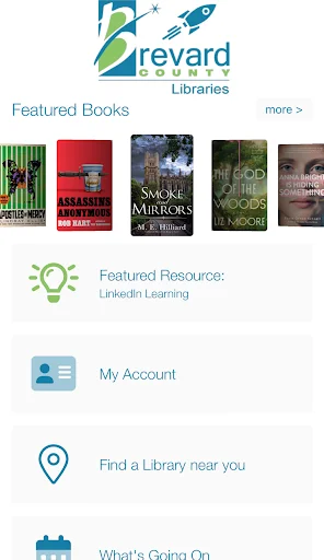 Brevard County Library-BCL Go ڈاؤن لوڈ کریں – آن لائن لائبریری رسائی - Screenshot 1