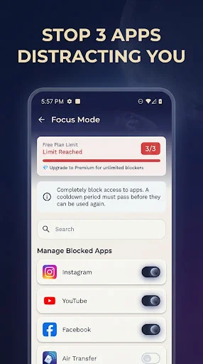 Freeze – App Lock & Blocker ڈاؤن لوڈ کریں – توجہ بڑھائیں اور وقت بچائیں - Screenshot 3
