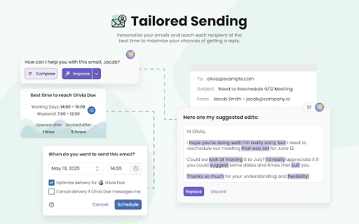 Mailbutler برائے Gmail ڈاؤن لوڈ کریں – پیداواری صلاحیت میں اضافہ کریں - Screenshot 1