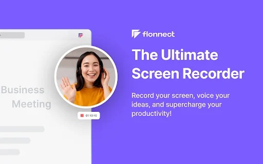 Flonnect اسکرین ریکارڈر ڈاؤن لوڈ کریں – مفت اسکرین اور ویب کیم ریکارڈنگ - Screenshot 1