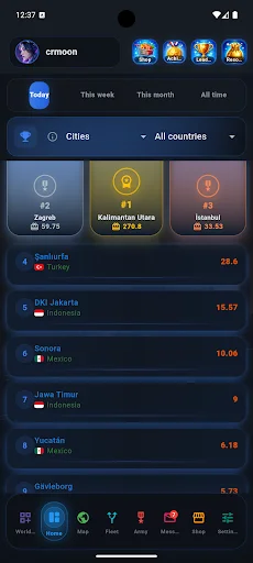 World Cities War ڈاؤن لوڈ کریں – اصلی شہروں کو فتح کریں اور سلطنت بنائیں - Screenshot 7