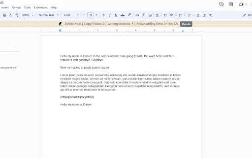 Revision History ڈاؤن لوڈ کریں – گوگل ڈاکس کے لیے تحریری عمل ٹریک کریں - Screenshot 1