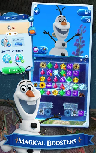 Disney Frozen Free Fall ڈاؤن لوڈ کریں – پہیلی کا دلچسپ کھیل - Screenshot 5