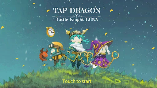 Tap Dragon: Little Knight Luna ڈاؤن لوڈ کریں – بہترین آئیڈل آر پی جی - Screenshot 1