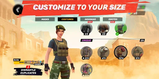 Guns of Boom ڈاؤن لوڈ کریں – بہترین 4v4 آن لائن PvP ایکشن گیم - Screenshot 7