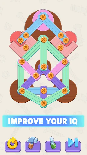 Screw It Out: Wood Puzzle ڈاؤن لوڈ کریں – دماغی کھیل - Screenshot 5