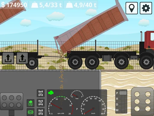Mini Trucker ڈاؤن لوڈ کریں – بہترین 2D آف روڈ ٹرک سمیلیٹر گیم - Screenshot 22