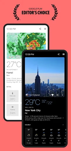 Today Weather ڈاؤن لوڈ کریں – درست موسم کی پیش گوئی اور الرٹس - Screenshot 1
