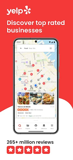 Yelp ایپ ڈاؤن لوڈ کریں – بہترین ریستوران اور سروسز تلاش کریں - Screenshot 1
