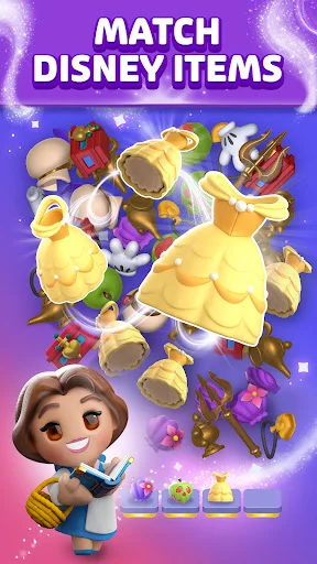 Disney Magic Match 3D ڈاؤن لوڈ کریں – دلچسپ ڈزنی پزل گیم - Screenshot 1