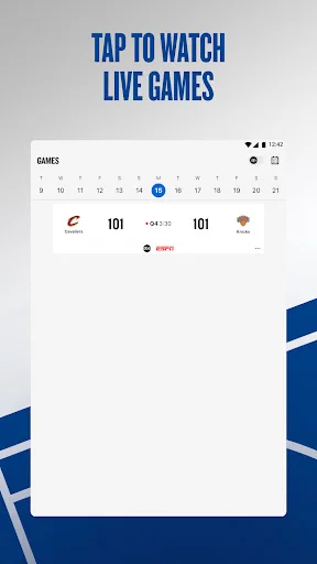 NBA: Live Games & Scores ڈاؤن لوڈ کریں – براہ راست NBA میچز دیکھیں - Screenshot 16