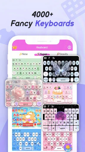 Cool Fonts Keyboard & Themes ڈاؤن لوڈ کریں – اسٹائلش فونٹس اور تھیمز - Screenshot 3