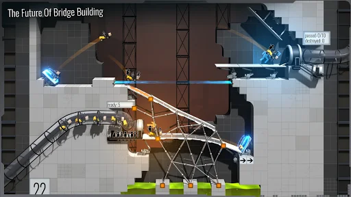 Bridge Constructor Portal ڈاؤن لوڈ کریں – بہترین پزل گیم - Screenshot 2