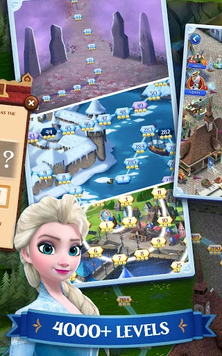Disney Frozen Free Fall ڈاؤن لوڈ کریں – پہیلی کا دلچسپ کھیل - Screenshot 3
