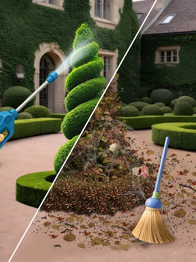 Lawn Care ASMR Cleaning ڈاؤن لوڈ کریں – بہترین گارڈن گیم - Screenshot 13