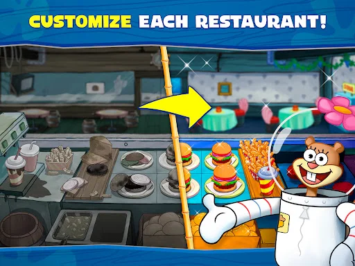 SpongeBob: Krusty Cook-Off ڈاؤن لوڈ کریں – بہترین کوکنگ گیم - Screenshot 13