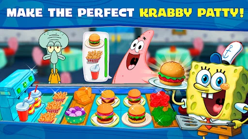 SpongeBob: Krusty Cook-Off ڈاؤن لوڈ کریں – بہترین کوکنگ گیم - Screenshot 2