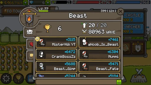 Grow Castle ڈاؤن لوڈ کریں – بہترین ٹاور ڈیفنس گیم اب مفت حاصل کریں - Screenshot 4