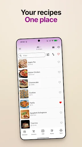 My Recipe Box ڈاؤن لوڈ کریں – بہترین ریسیپی آرگنائزر ایپ - Screenshot 1