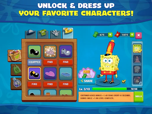 SpongeBob: Krusty Cook-Off ڈاؤن لوڈ کریں – بہترین کوکنگ گیم - Screenshot 14