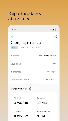 Mailchimp Email Marketing ایپ ڈاؤن لوڈ کریں – بلک ای میل اور اینالیٹکس - Screenshot 2
