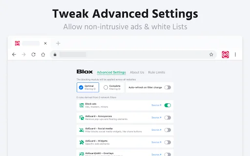 Adblock Ad Blocker Pro ڈاؤن لوڈ کریں – کروم کے لیے بہترین ایڈ بلاکر - Screenshot 4