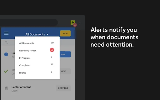 Docusign eSignature برائے Chrome ڈاؤن لوڈ کریں – دستاویزات پر دستخط کریں - Screenshot 4