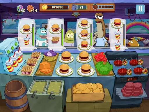 SpongeBob: Krusty Cook-Off ڈاؤن لوڈ کریں – بہترین کوکنگ گیم - Screenshot 16