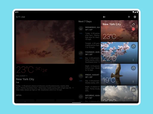 Today Weather ڈاؤن لوڈ کریں – درست موسم کی پیش گوئی اور الرٹس - Screenshot 16