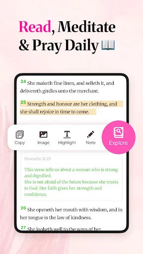 Bible For Women ڈاؤن لوڈ کریں – خواتین کے لیے روزانہ بائبل اور دعائیں - Screenshot 10